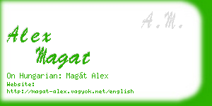 alex magat business card