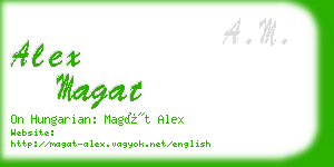 alex magat business card